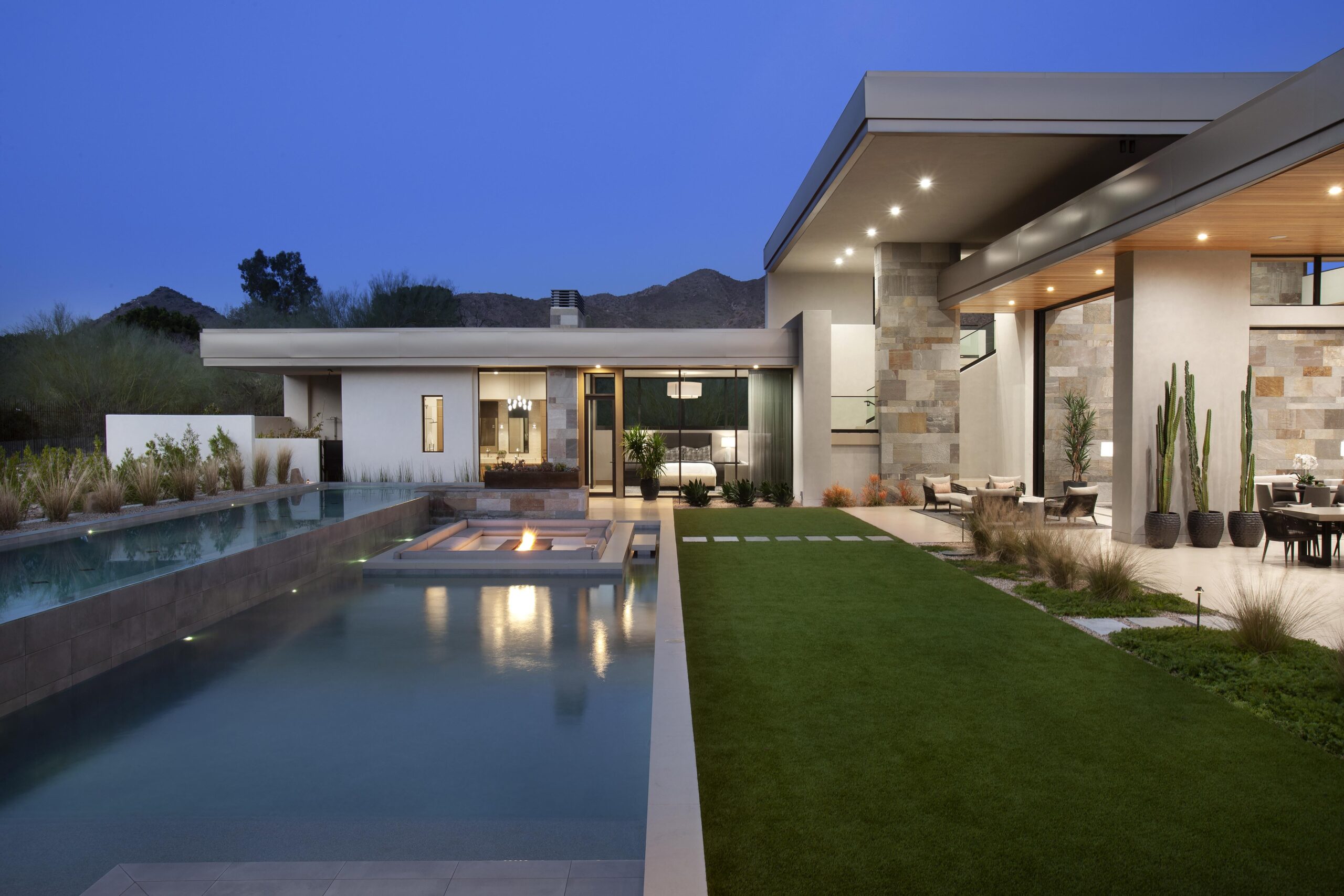 Backyard with Stones