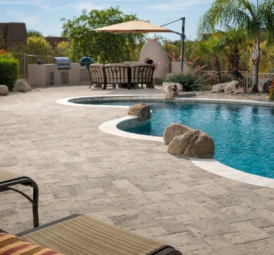 travertino concrete pavers